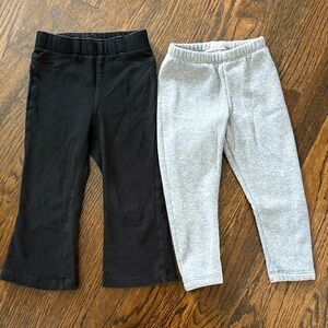 Cat & Jack Black and Gray Kids Leggings